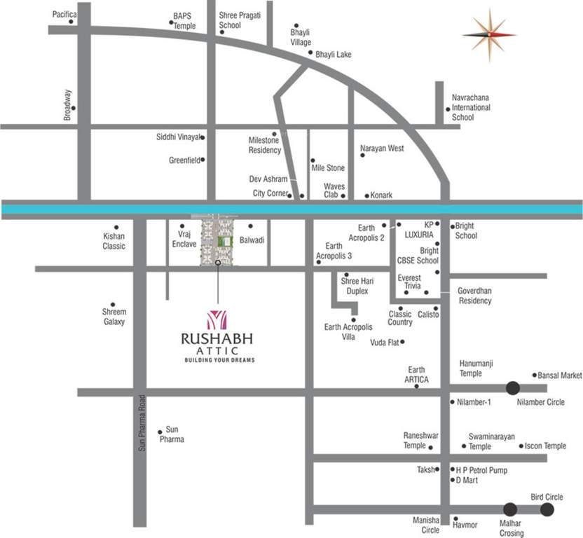 attic Images for Location Plan of Rushabh Attic