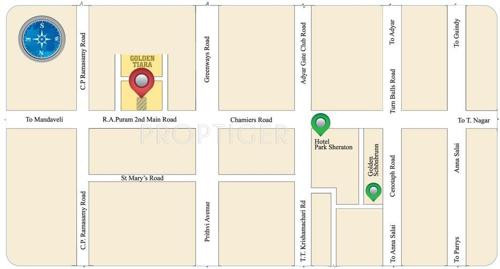  tiara Images for Location Plan of Golden Tiara