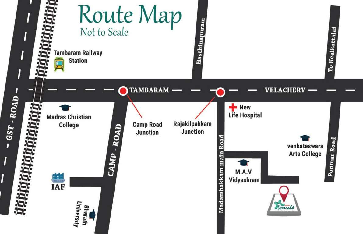  emerald Images for Location Plan of Indira Emerald