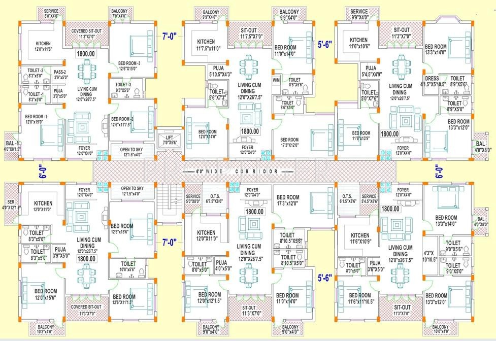 Images for Cluster Plan of Green Peace Aishwarya