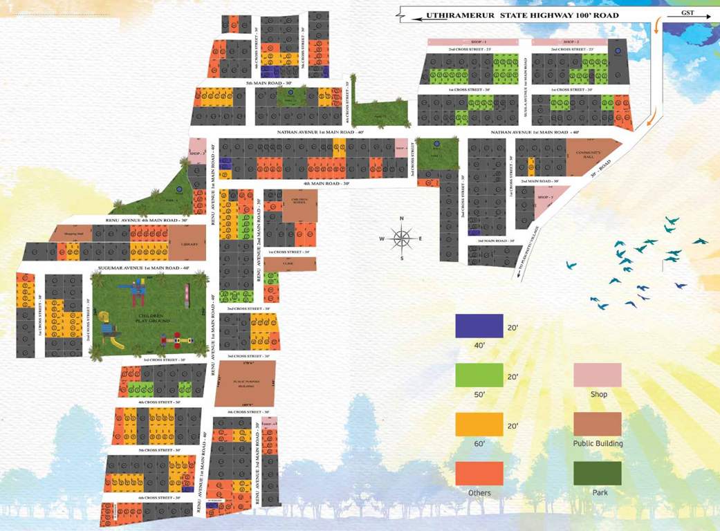  sanctuary Images for Layout Plan of Vijay Raja Sanctuary