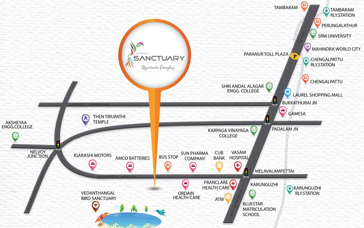  sanctuary Images for Location Plan of Vijay Raja Sanctuary