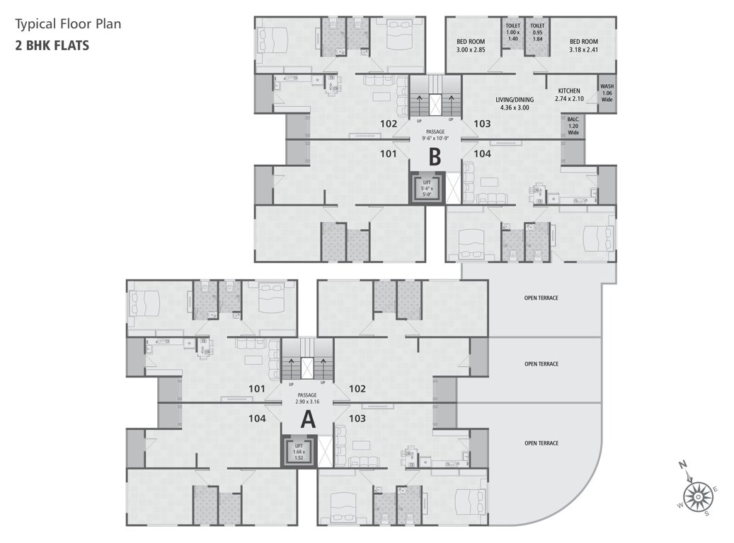  sundaram villa Tower A Cluster Plan