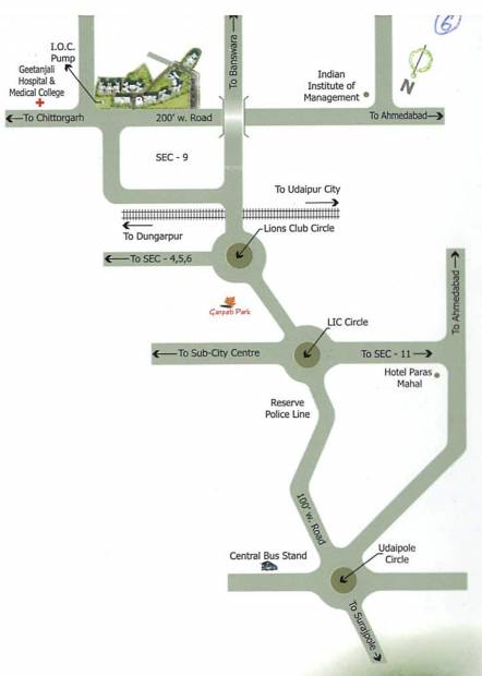 Images for Location Plan of Riddhi Siddhi Infra Projects Star