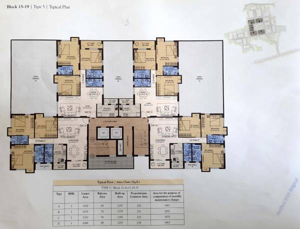 sonar-city-phase-i Tower 1 Cluster Plan