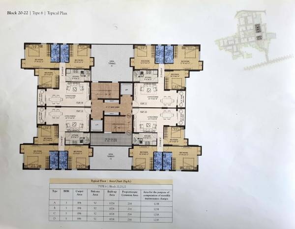  sonar-city-phase-i Tower 1 Cluster Plan