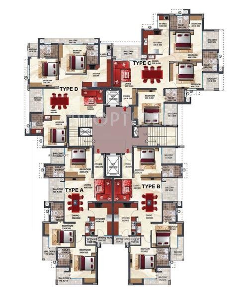  skygolf Tower 1 Cluster Plan