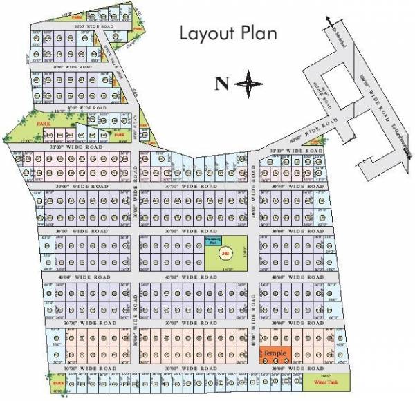 Images for Layout Plan of Brindavan Builders Nandanavanam Plots