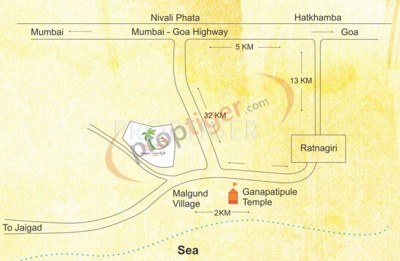 Images for Location Plan of Chaitanya Sea Vista Villas