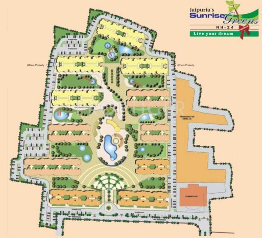  sunrise greens Images for Layout Plan of Jaipuria Sunrise Greens