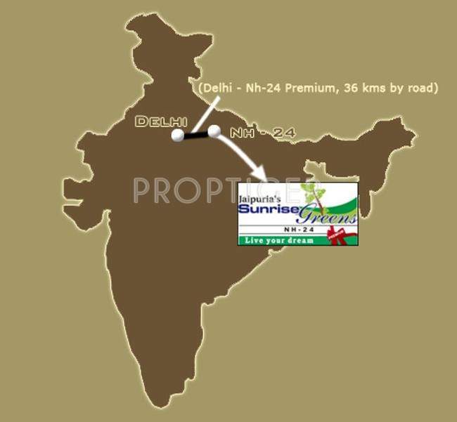  sunrise greens Images for Location Plan of Jaipuria Sunrise Greens