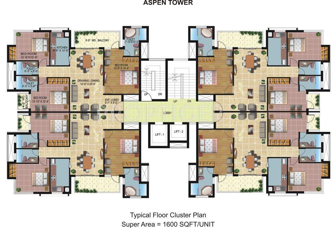 spa village Images for Cluster Plan of Omaxe Spa Village