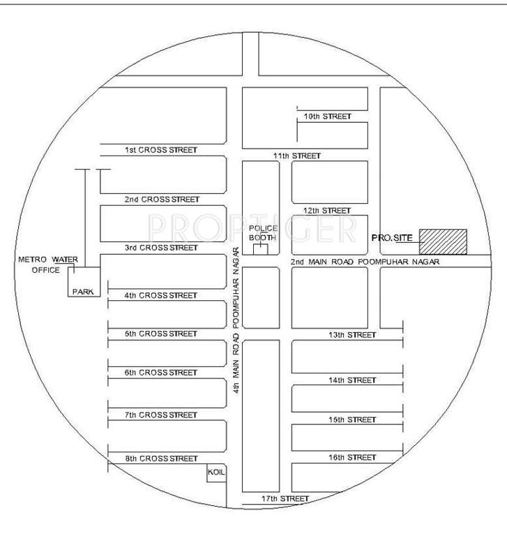 Images for Location Plan of  GRN Saraswathi Apartments