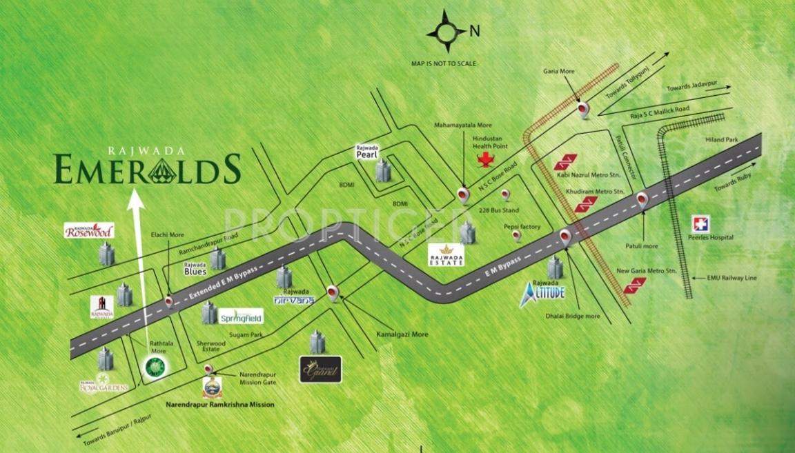  emeralds Images for Location Plan of Rajwada Emeralds
