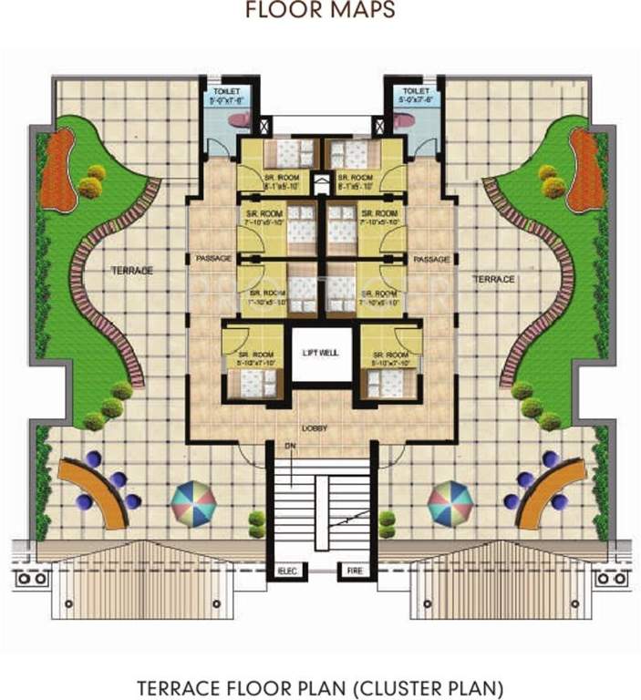  royal view executive Tower 1 Cluster Plan