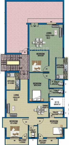 shalom-builders amirtham Amirtham Cluster Plan for 2nd Floor