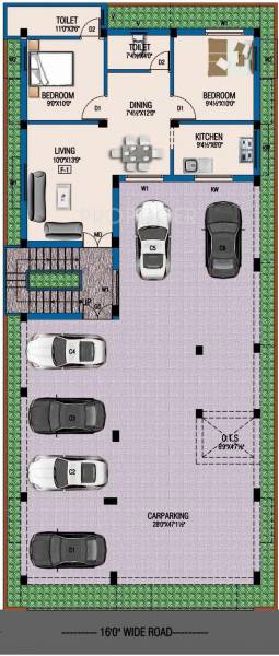 shalom-builders amirtham Amirtham Cluster Plan for Ground Floor