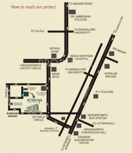 Sri Sai Venkateshwara Developers Nisarga Location Plan