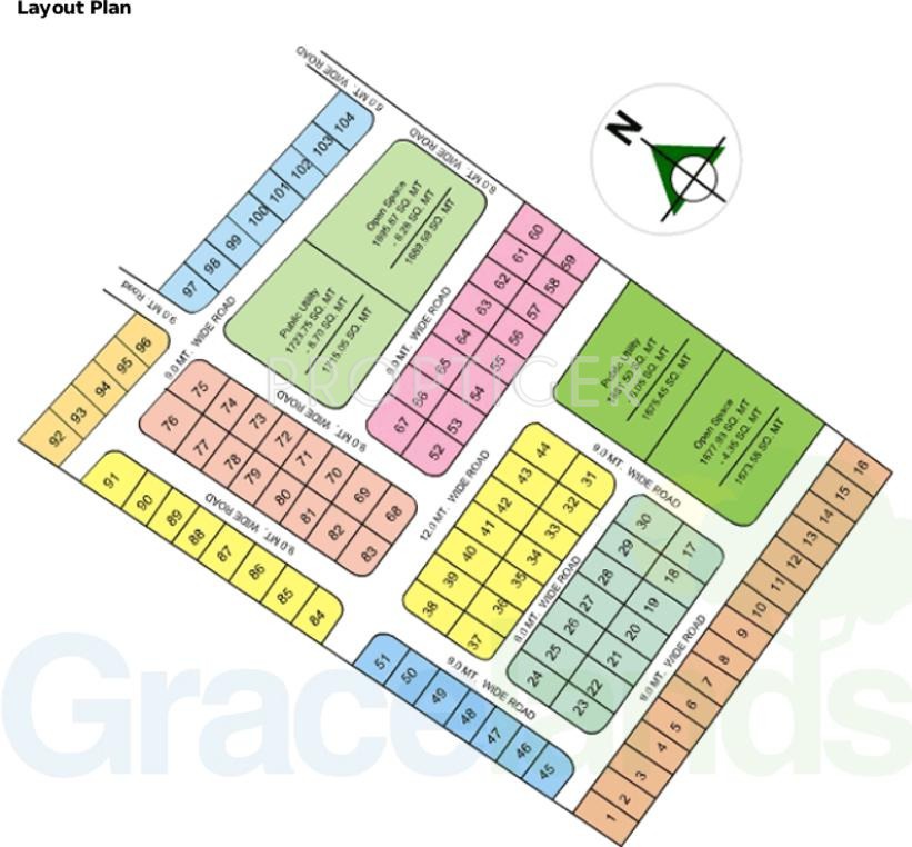 Gracelands Lake View Layout Plan
