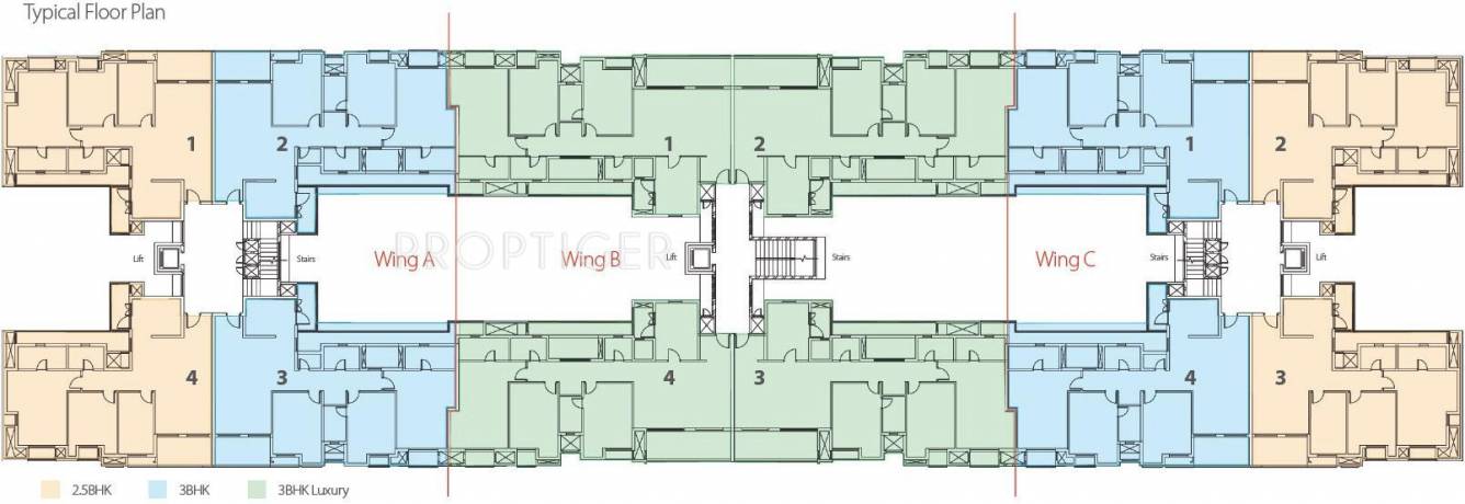 Images for Cluster Plan of Luxora Treeline Apartment