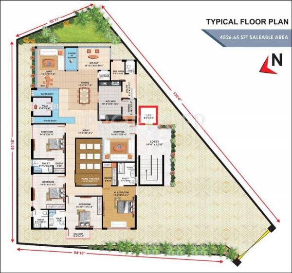 Images for Cluster Plan of Maruti Rich Ventures Cosmos Central