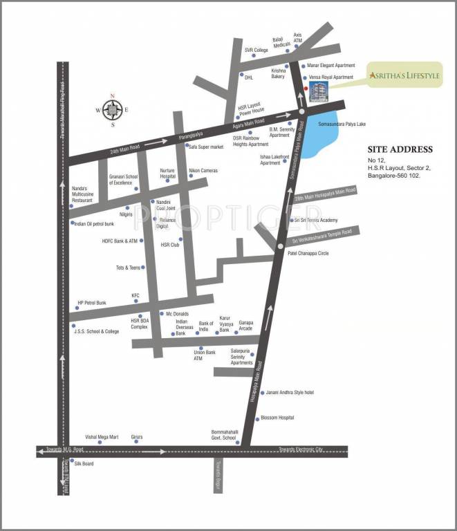 Asrithas Group Lifestyle Location Plan
