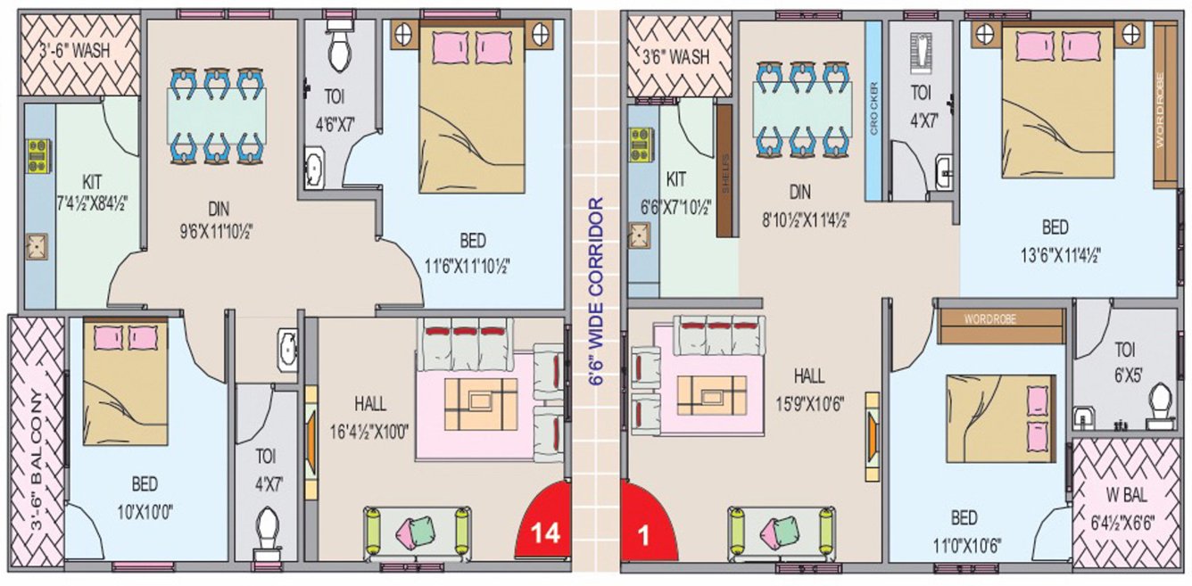pride Images for Cluster Plan of Parijatha Pride