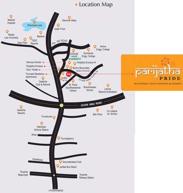pride Images for Location Plan of Parijatha Pride