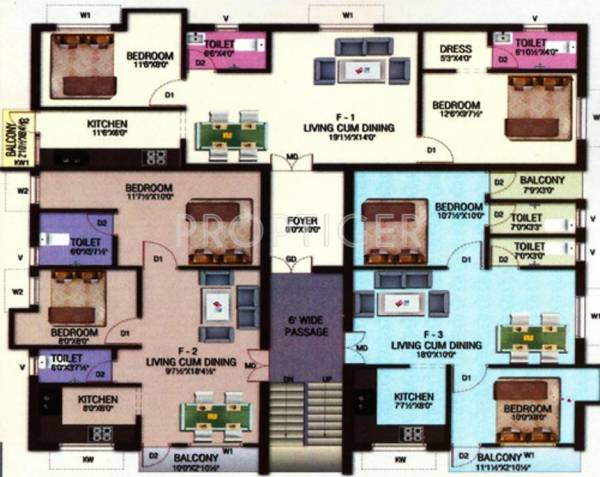 SS Builders Madambakkam First Floor Cluster Plan