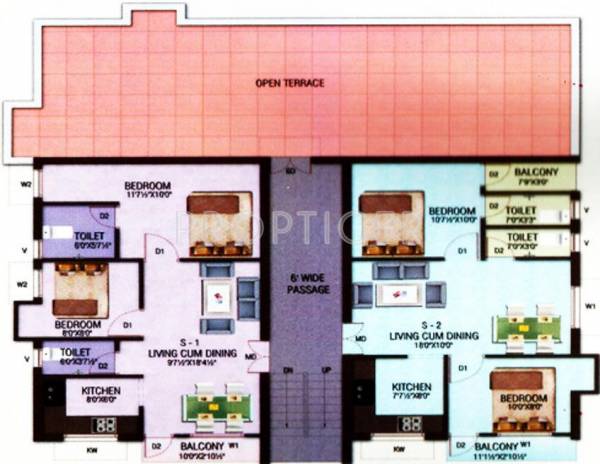 SS Builders Madambakkam Second Floor Cluster Plan