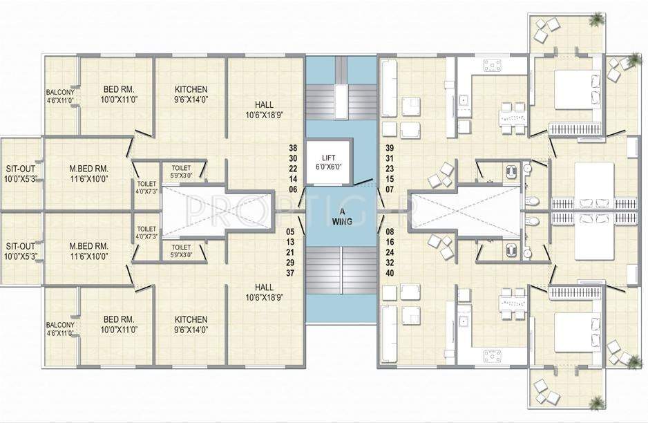 Images for Cluster Plan of Khabiya Vakratunda Heights