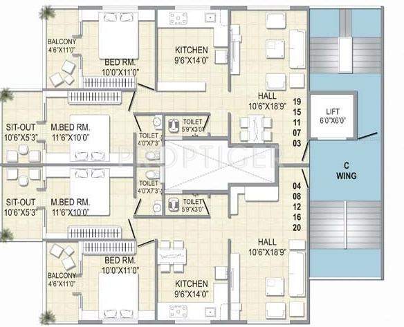 Images for Cluster Plan of Khabiya Vakratunda Heights