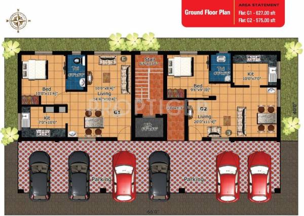  north-east Single One Cluster Plan