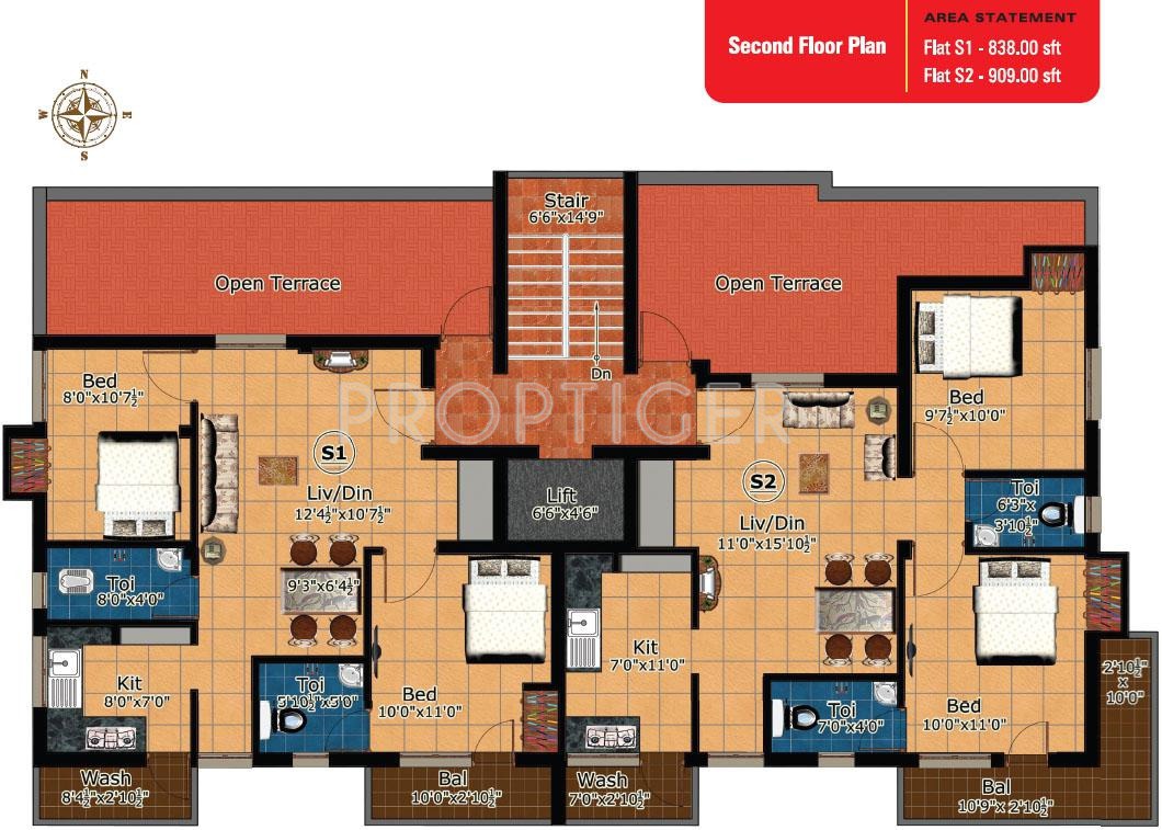 north east Single One Cluster Plan