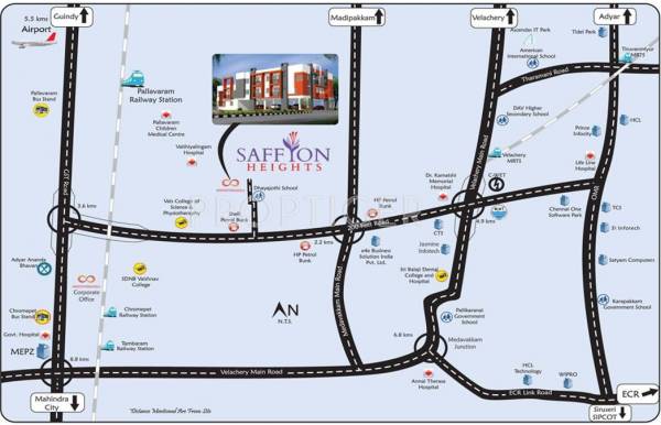 Amarprakaash Developers Saffron Heights Location Plan