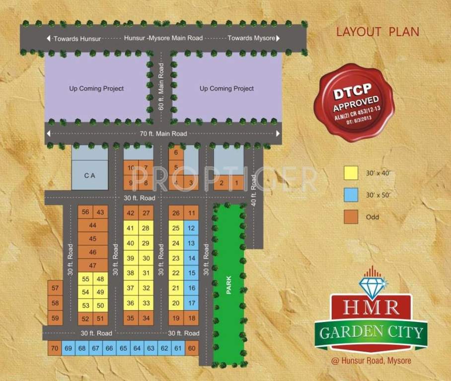 Images for Layout Plan of Chamundeshwari HMR Garden City