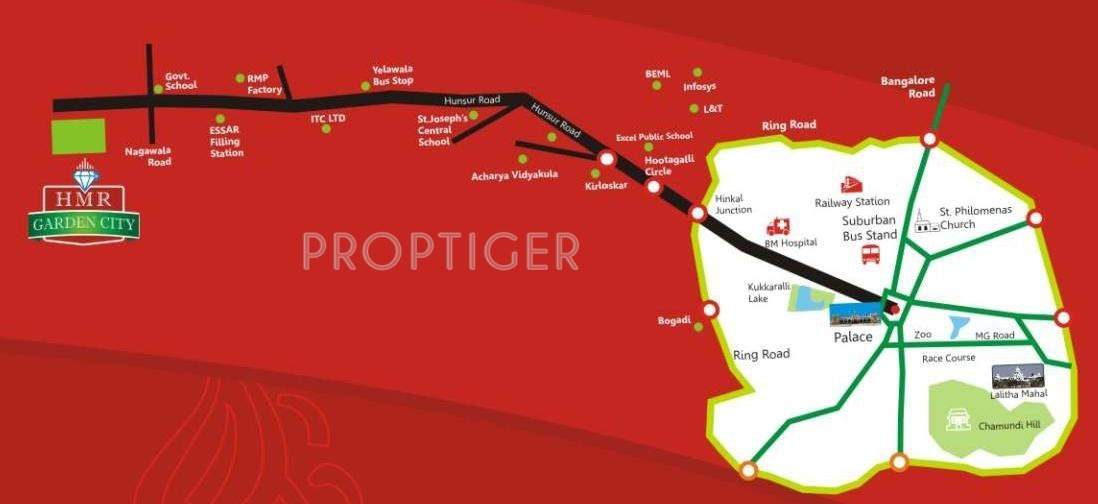 Images for Location Plan of Chamundeshwari HMR Garden City