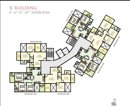  indramegh Building B Cluster Plan