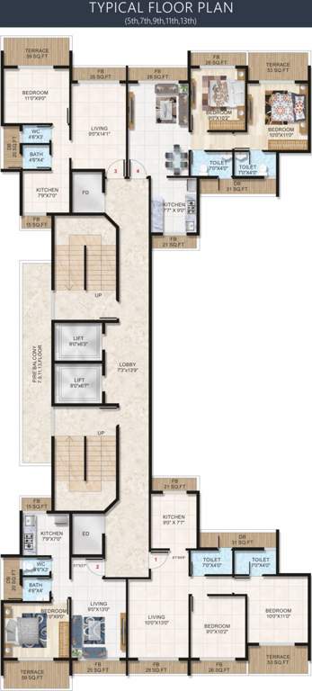 Images for Cluster Plan of Ravechi R N Heights