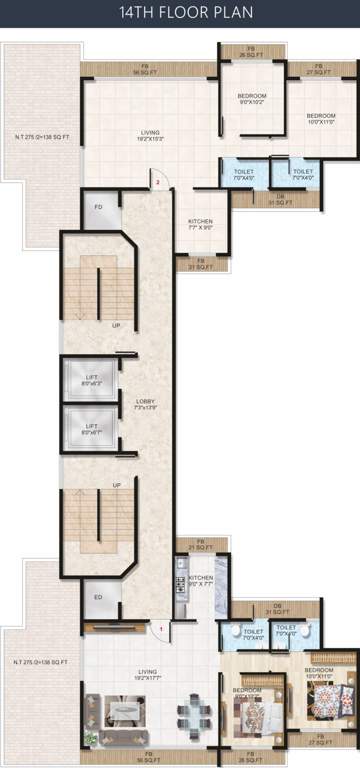 Images for Cluster Plan of Ravechi R N Heights