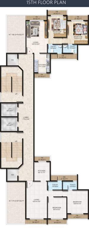 Images for Cluster Plan of Ravechi R N Heights