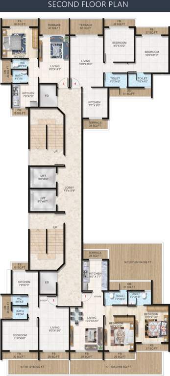 Images for Cluster Plan of Ravechi R N Heights