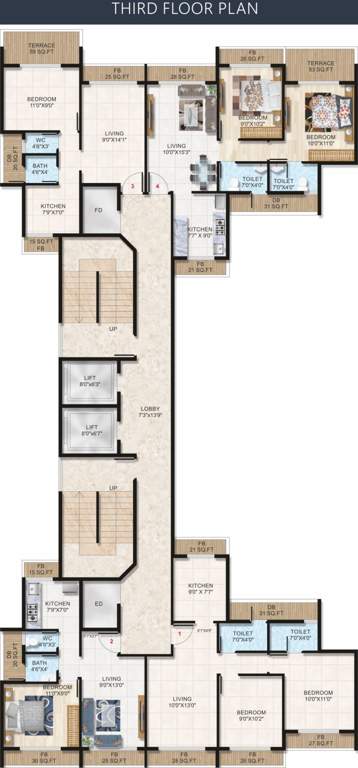 Images for Cluster Plan of Ravechi R N Heights