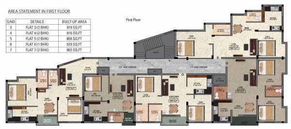 Images for Cluster Plan of MS Gulmohar Apartments Images for Cluster Plan of MS Gulmohar Apartments