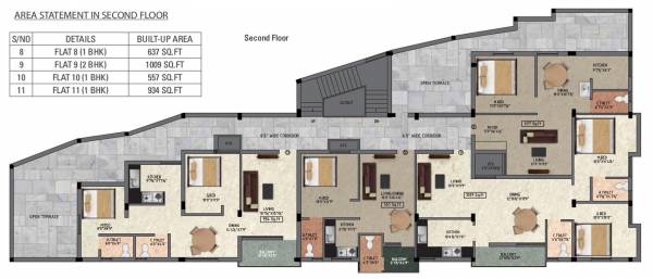 Images for Cluster Plan of MS Gulmohar Apartments Images for Cluster Plan of MS Gulmohar Apartments