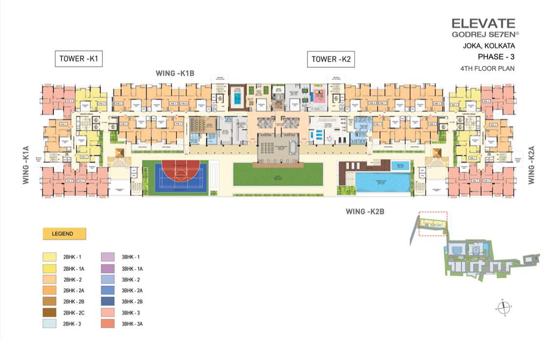 elevate at godrej se7en Tower 1 Cluster Plan