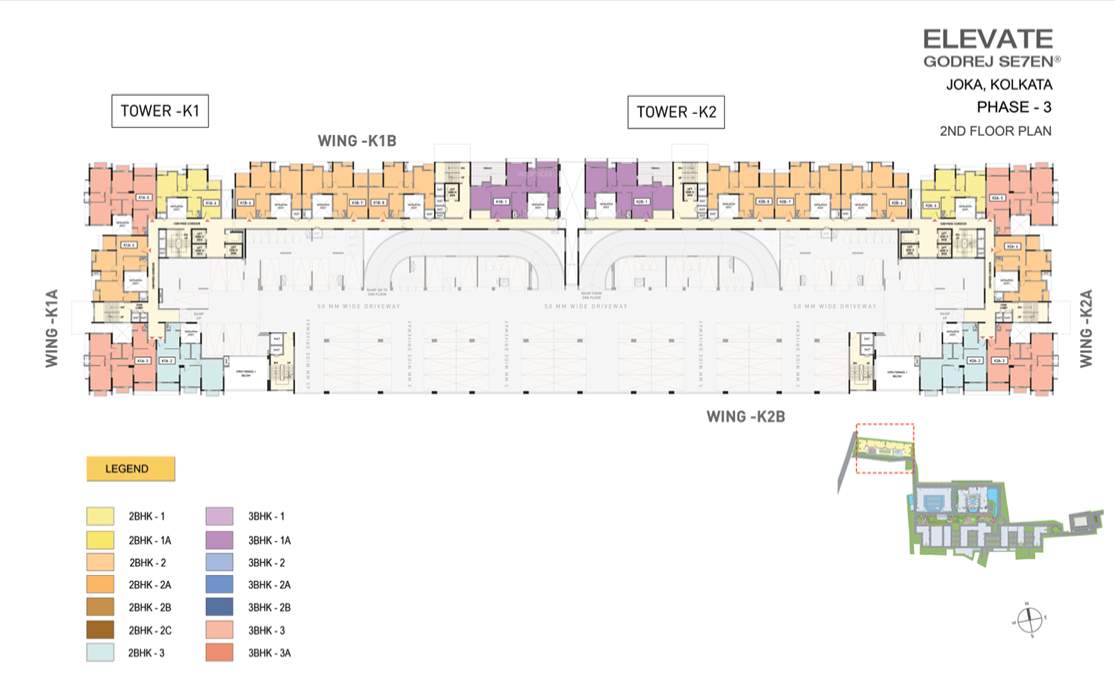 elevate at godrej se7en Tower 1 Cluster Plan