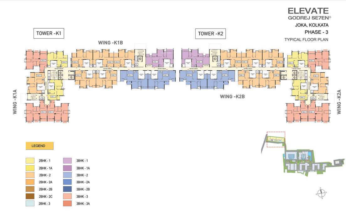 elevate at godrej se7en Tower 2 Cluster Plan