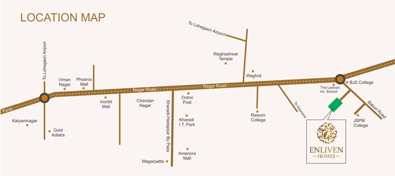 enliven homes Location Plan