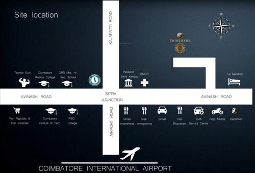  suriya Images for Location Plan of Trisquare Suriya